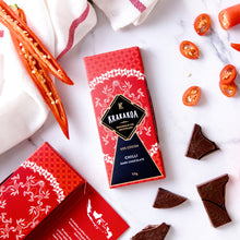 Load image into Gallery viewer, Flavoured Chilli Dark Chocolate 50g