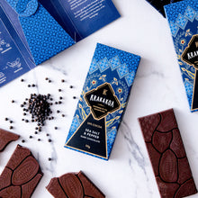 Load image into Gallery viewer, Flavoured Sea Salt & Pepper Dark Chocolate 50g