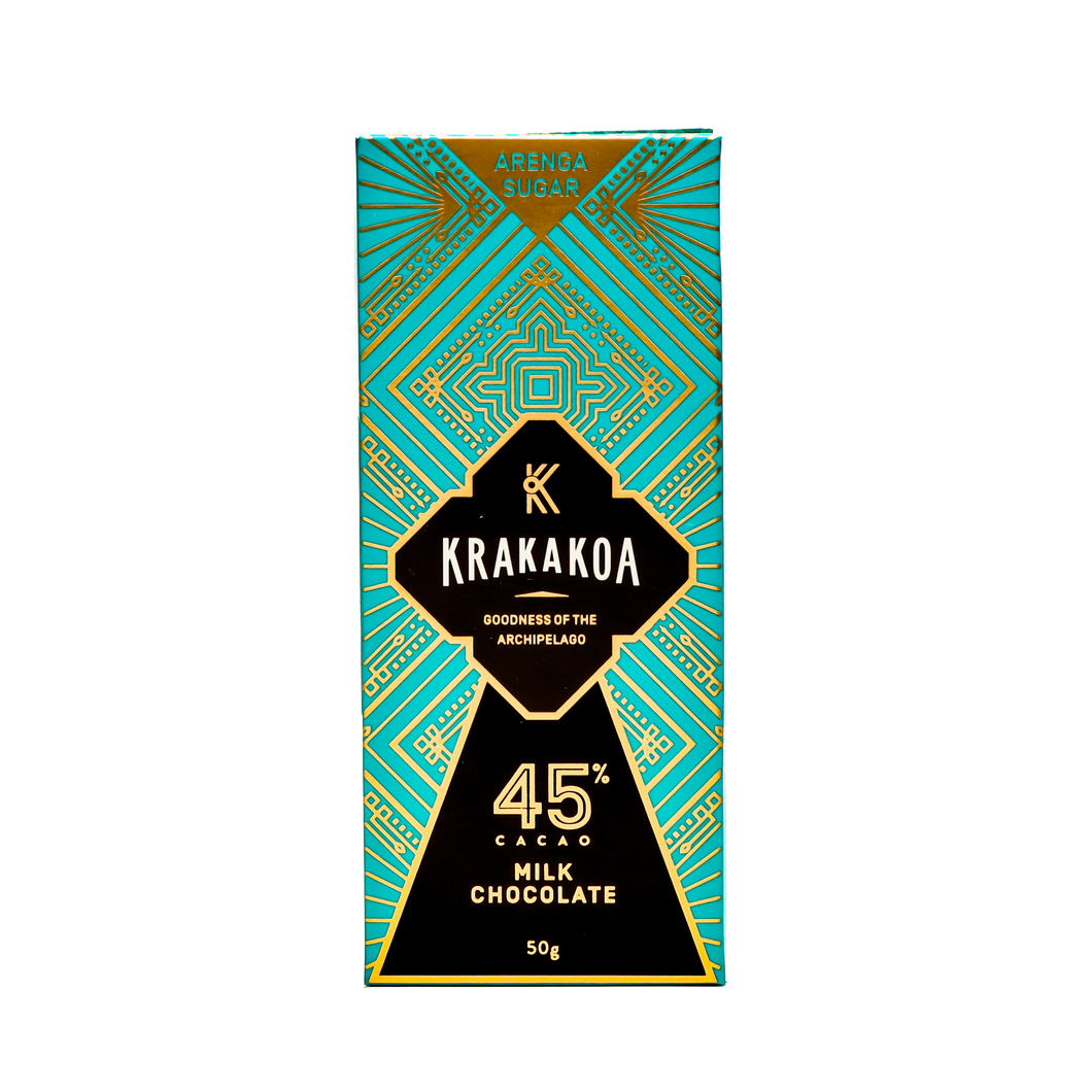 Arenga Bars 45% Milk Chocolate 50g