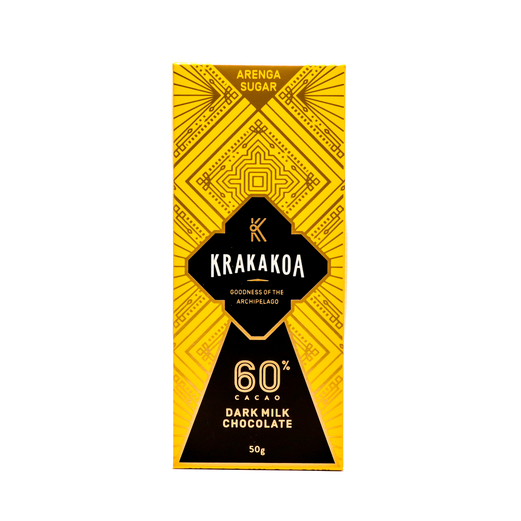Arenga Bars 60% Dark Milk Chocolate 50g
