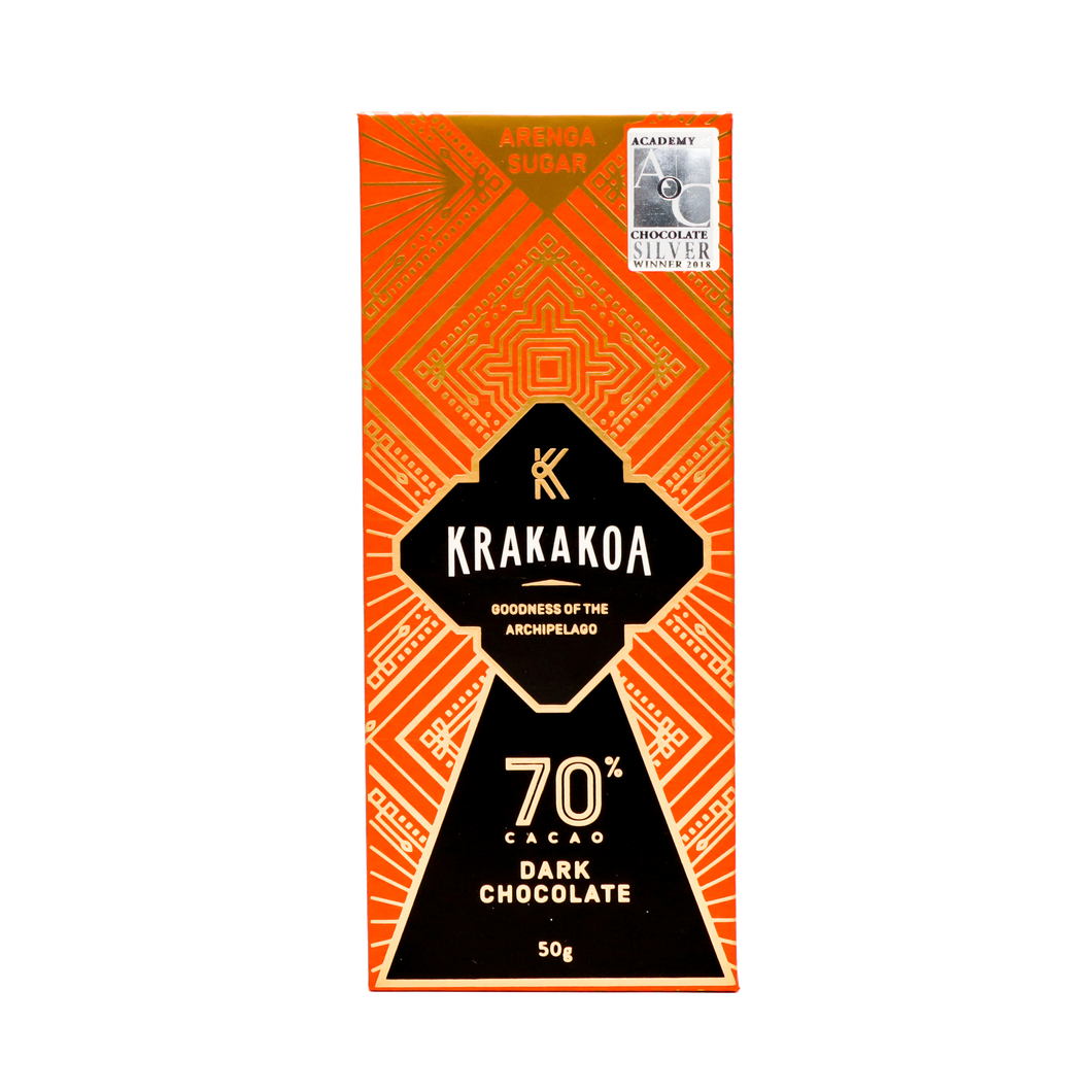 Arenga Bars 70% Dark Chocolate 50g