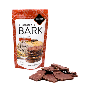 Chocolate Barks 42% Milk Chocolate with Seed and Grain Sourdough 100g