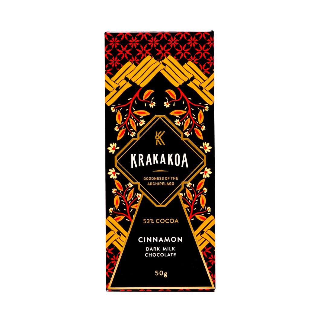 Flavoured Cinnamon Dark Milk Chocolate 50g