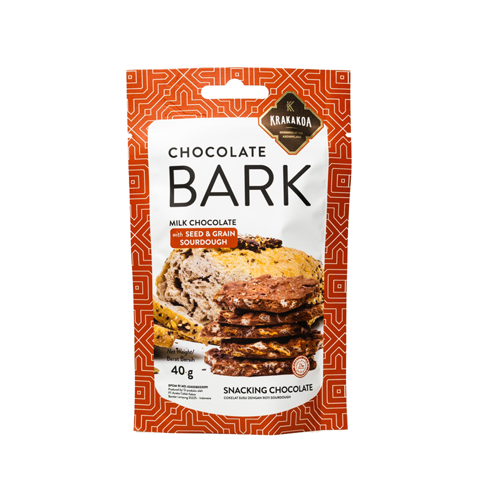 Chocolate Barks 42% Milk Chocolate with Seed and Grain Sourdough 40g